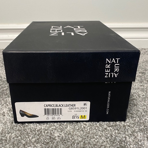 Black Caprice Leather Pump, 8.5M - Picture 6 of 12